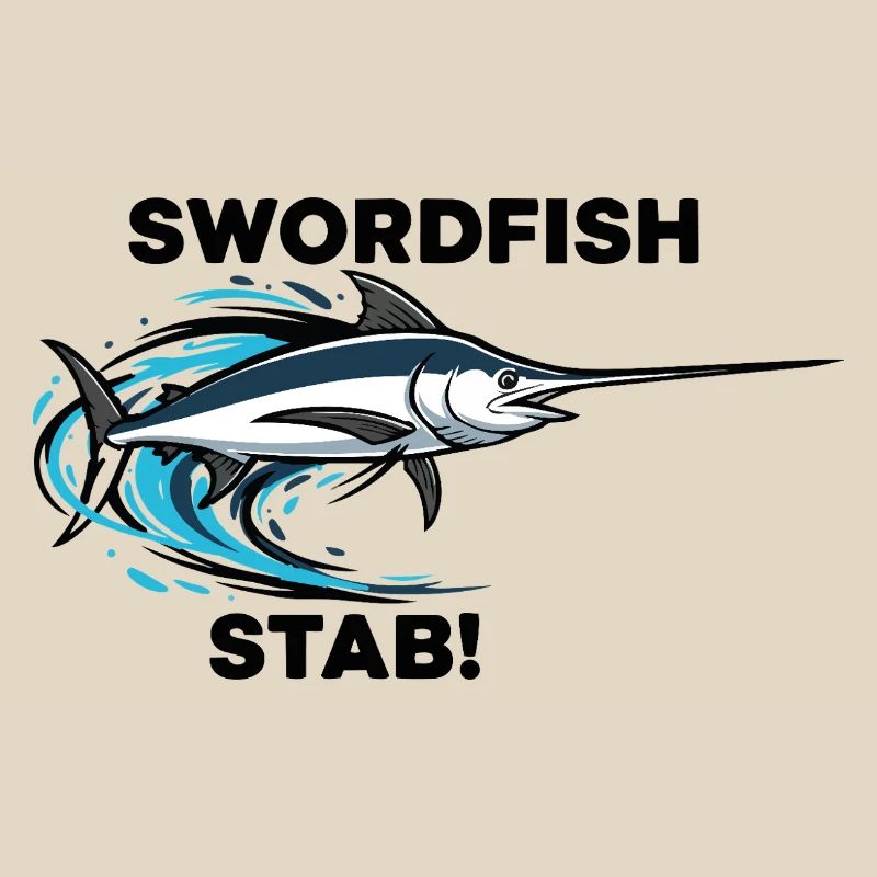 Espadon Stab Épée Mer Swordfish