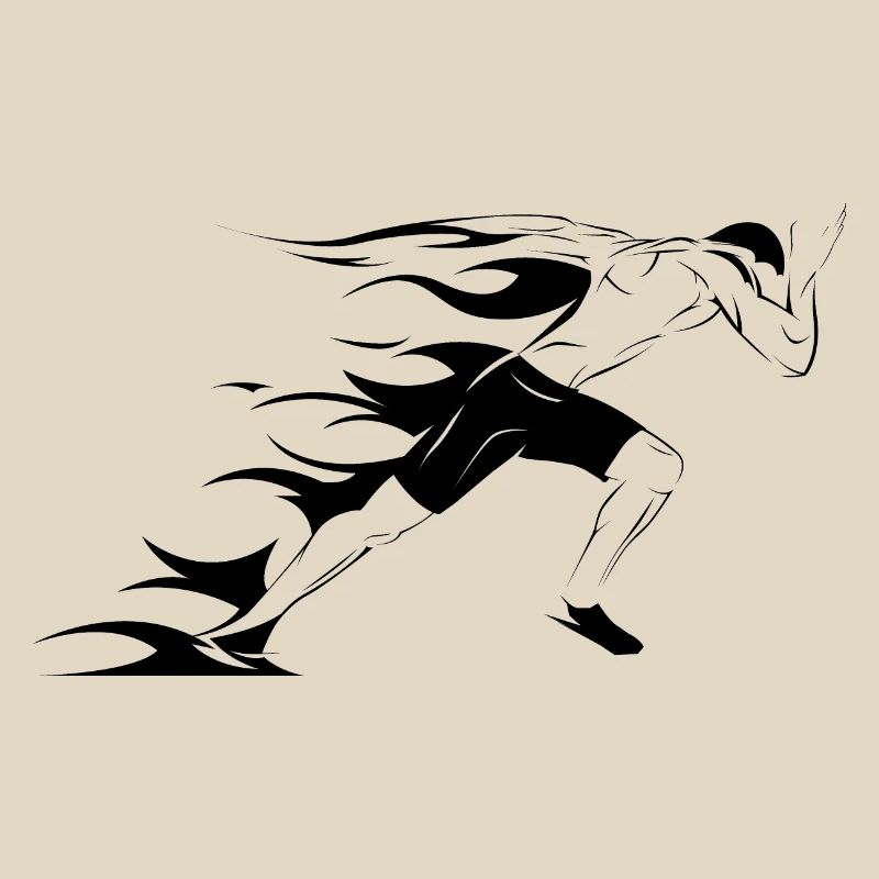 Icône Runner Illustration Sprinter Icône graphique
