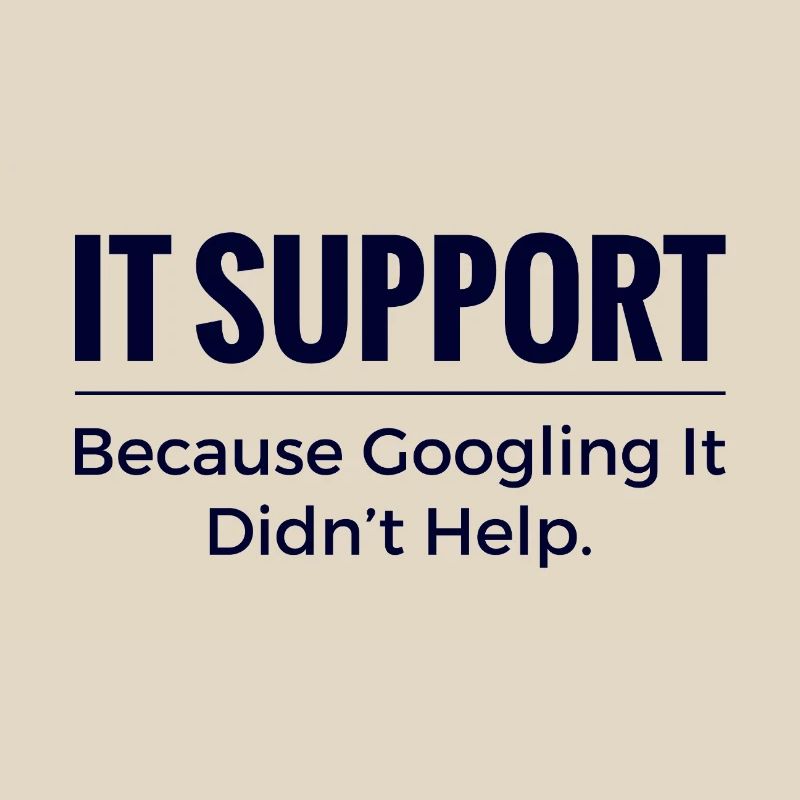 Chemise support informatique – parce que chercher sur Google n’a pas aidé