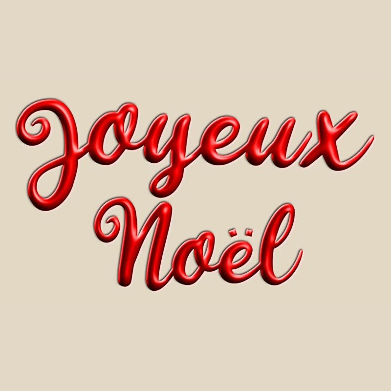 Joyeux Noël Script Rouge