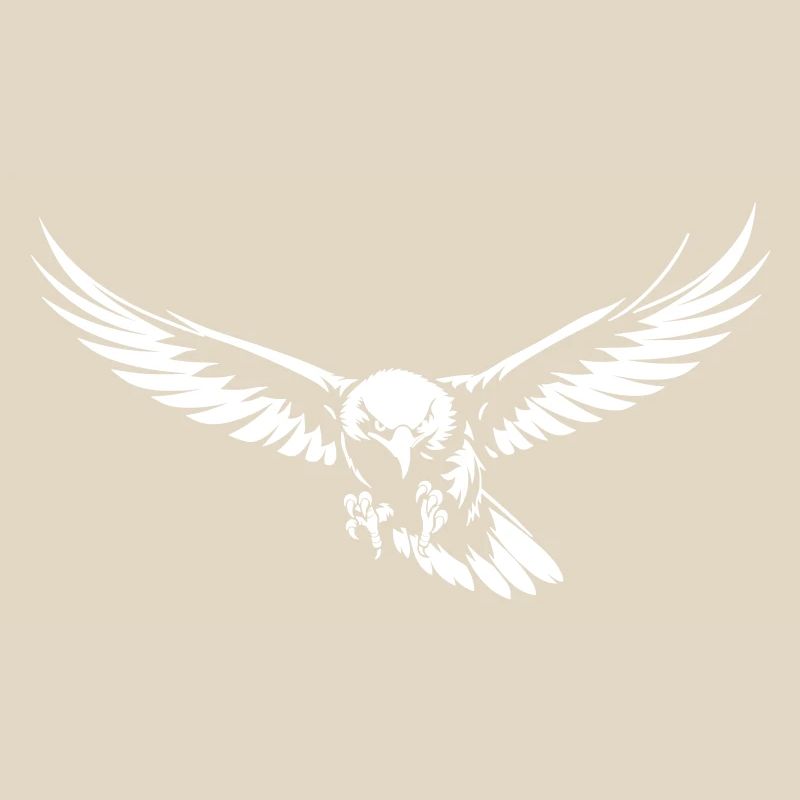 Attacking eagle in flight