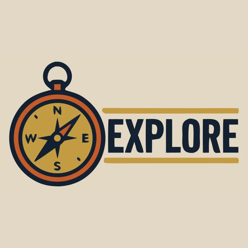 Explore Compass Discover Text