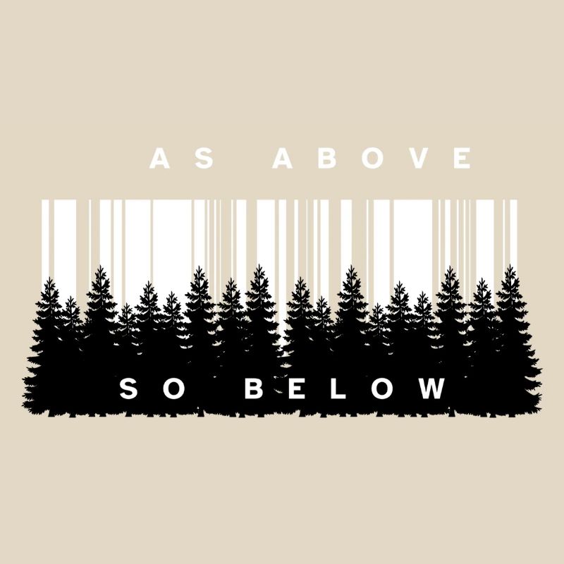 As Above So Below Forest Barcode