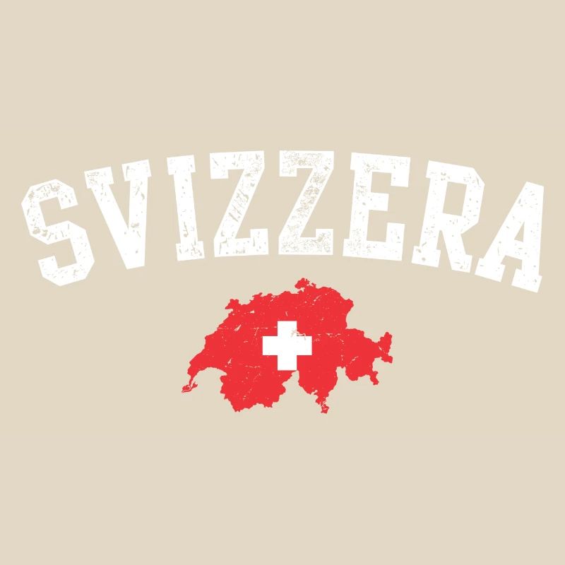 Swiss Map Emblem Crest
