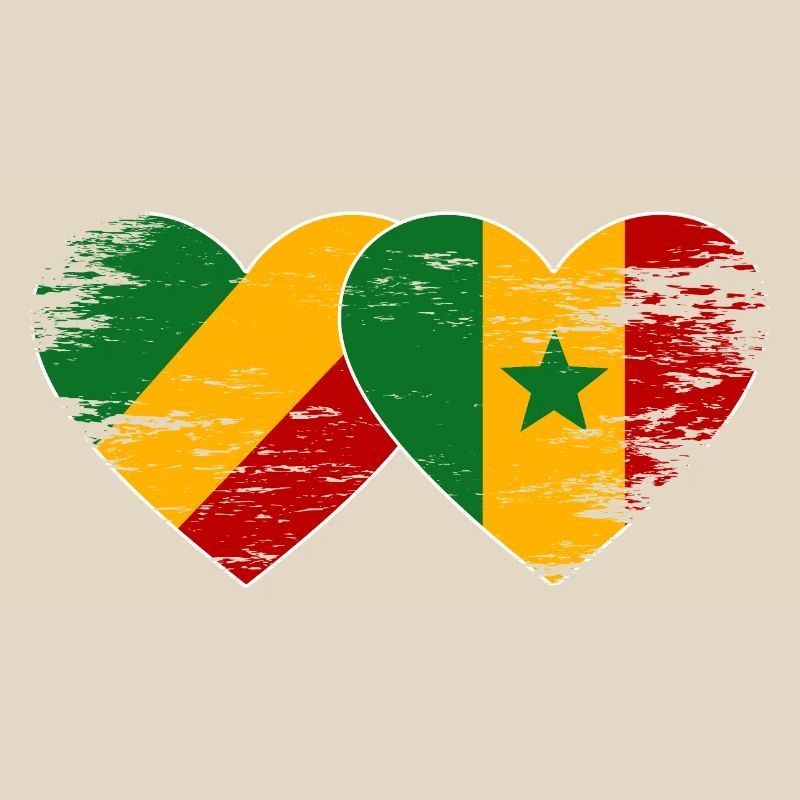 Congo Senegal flag used