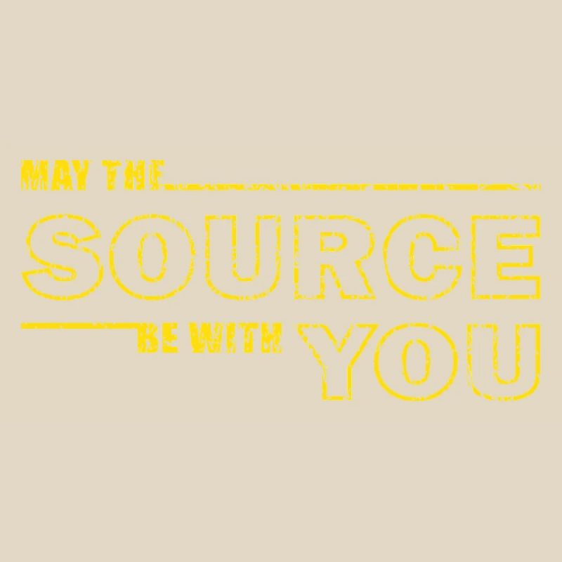 May the Source Be With You – Geek Tee