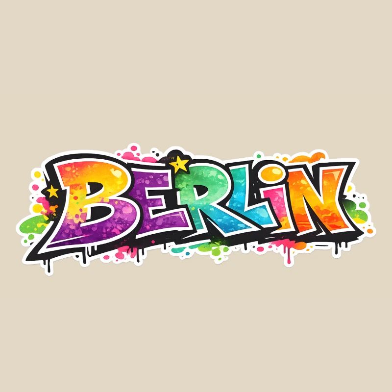 Berlin Graffiti Colour Explosion
