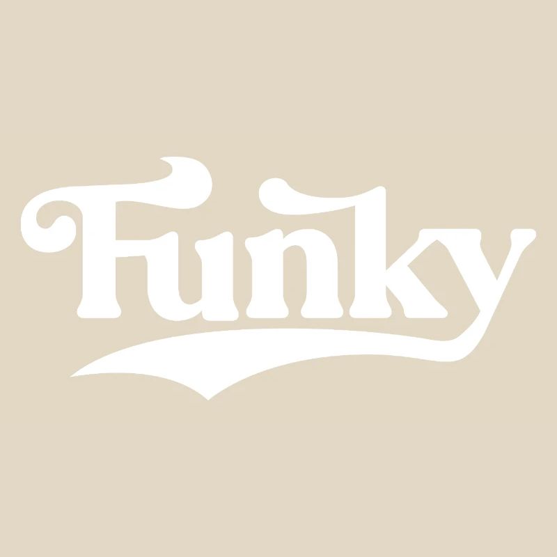 Funky Retro Script Logo