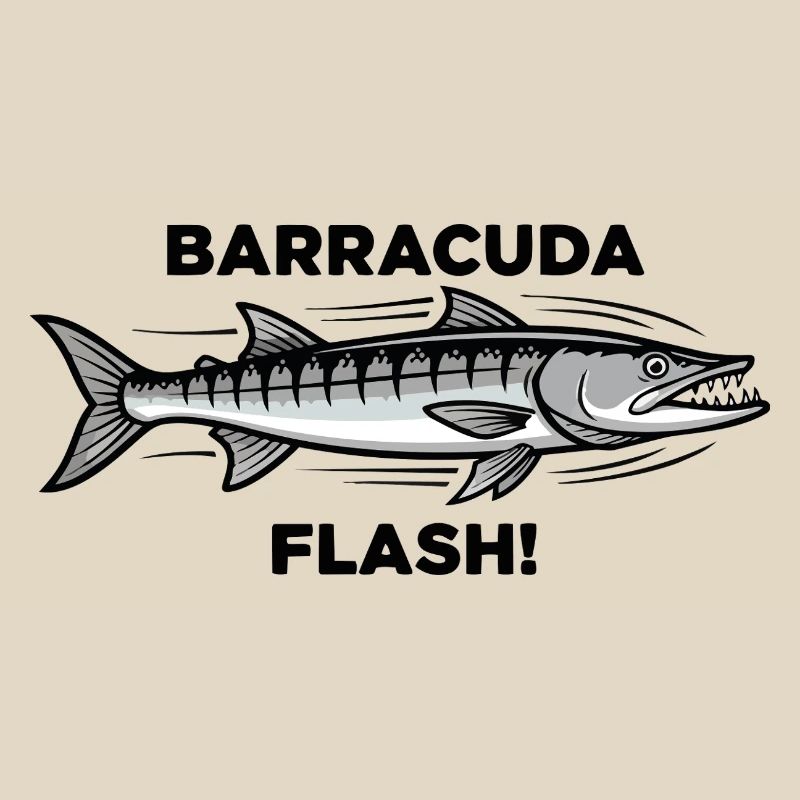 Barracuda Flash Prédateur Mer Barracuda
