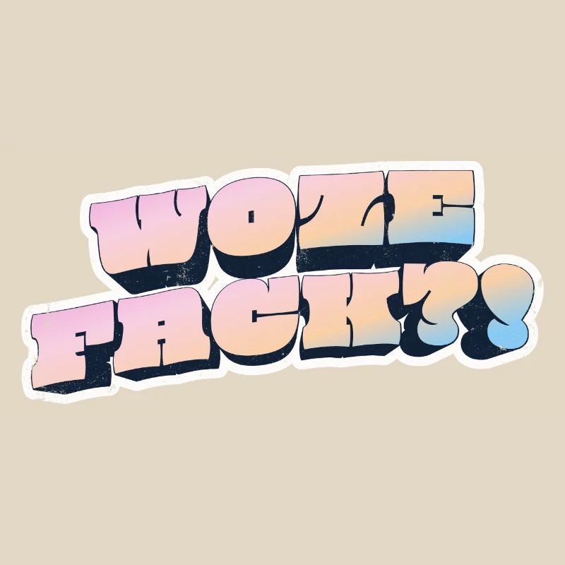 Wow Face Pastell Graffiti Stil