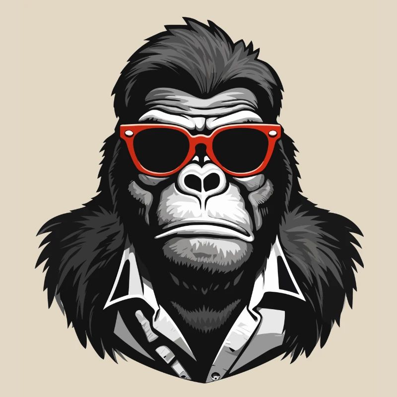 gorilla, monkey, primate