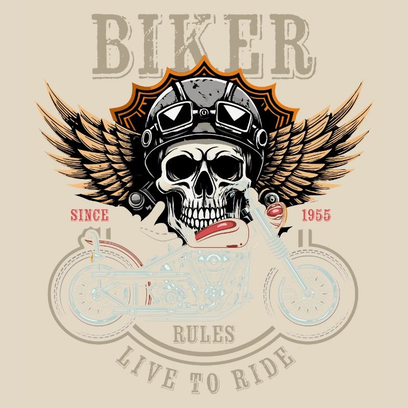 Biker Rules - Since 1955 - Live to Ride