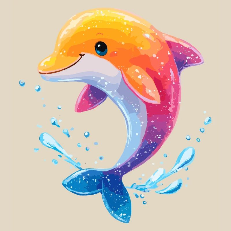 Colored Dolphin Spritz