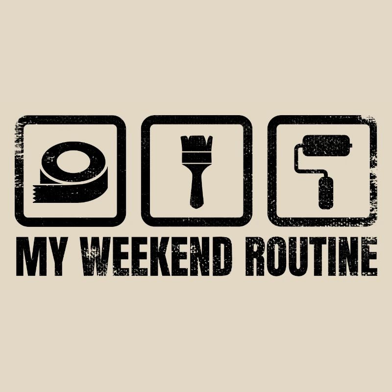 Maler Wochenendroutine