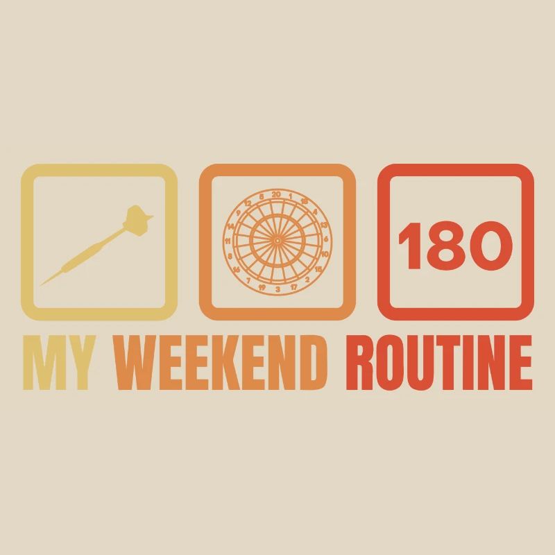 Routine du week-end des joueurs de fléchettes