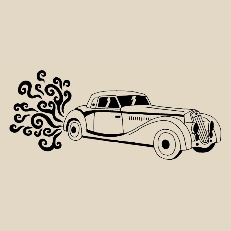 Schwarzer Oldtimer