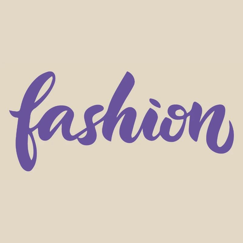 Tendance des écritures de lettrage mode violettes de mode