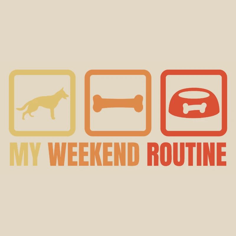 Schäferhund Wochenendroutine