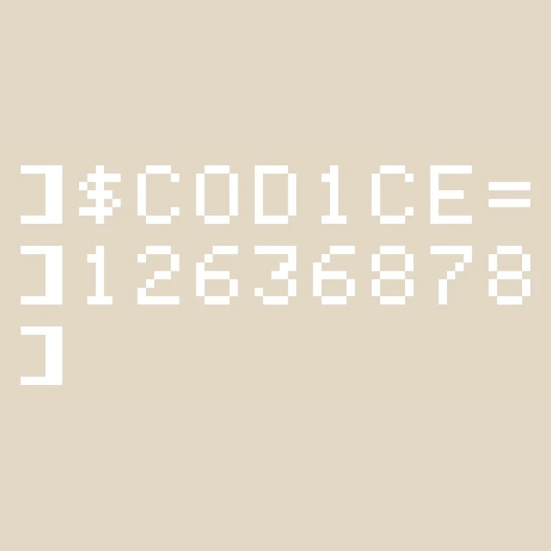 C0D1CE Codice 8-Bit Esadecimal Code Nerd Pix