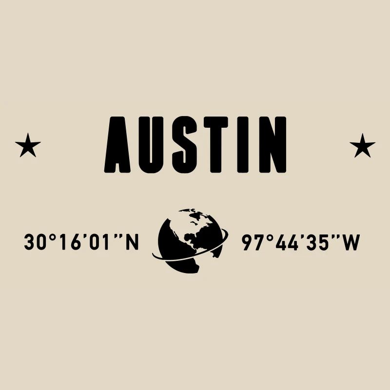 Austin Texas Coordinates Gps Globe