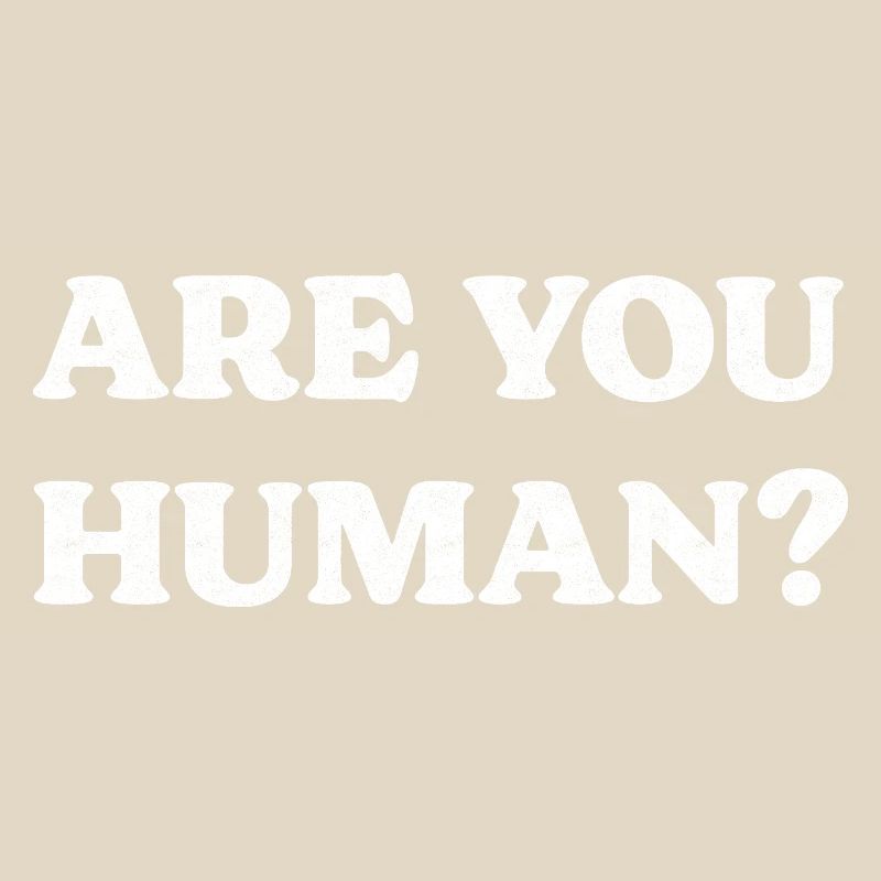 Human existential question bold typography