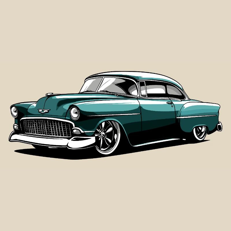 Conception de voitures classiques vintage