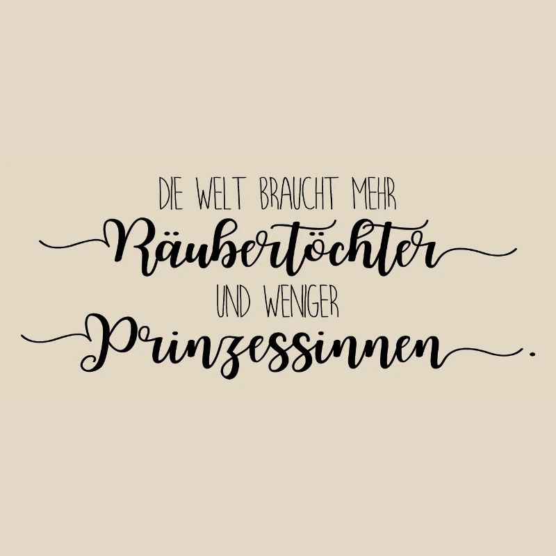Räubertochter oder Prinzessin - schwarz