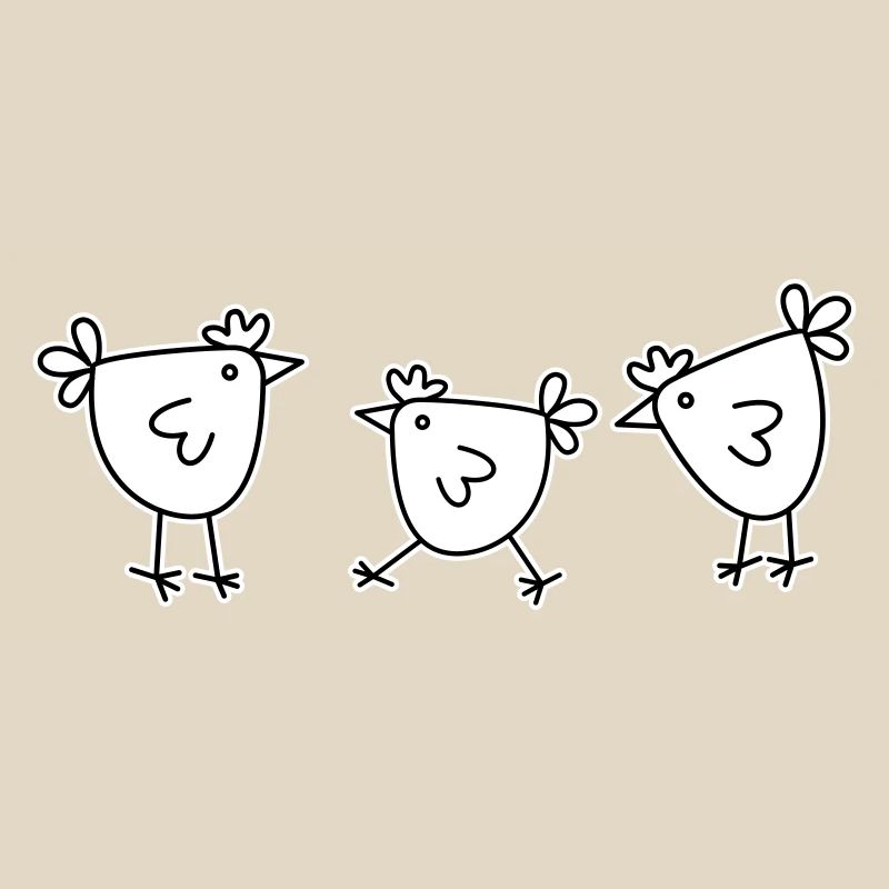 3 chickens hens feathered cattle