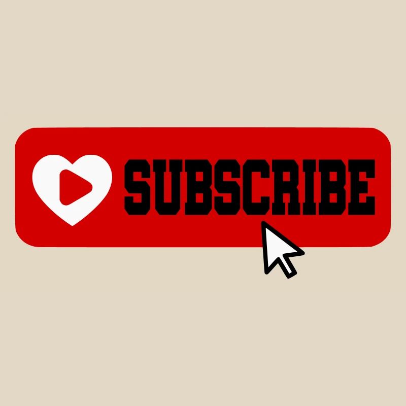 Fabulous YouTube Channel Subscribe Button Icon