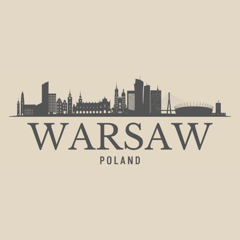 Varsovie, Pologne, silhouette de Varsovie