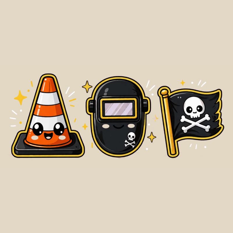 Construction site construction worker pirate