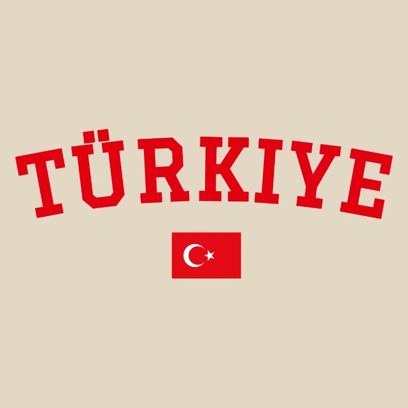 Turkey Flag Design Red