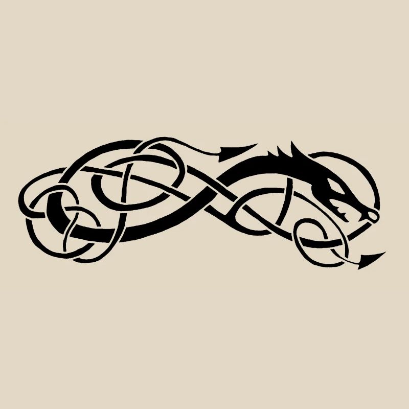 Serpent celte noir