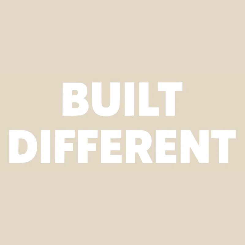 Built Different – Bold Statement Typography
