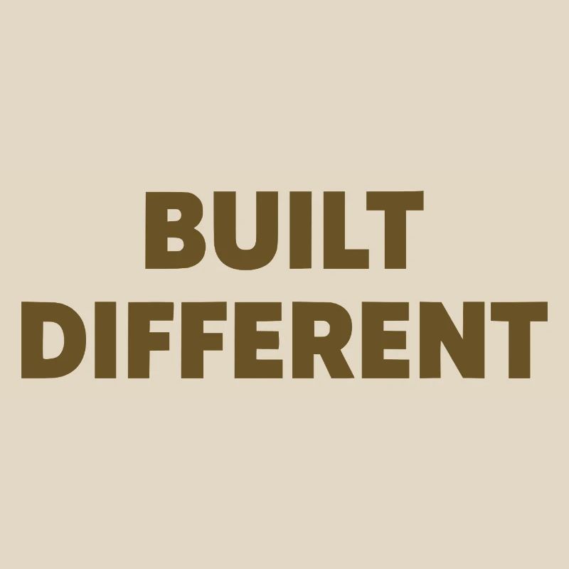 Typographie d’affirmation différente construite