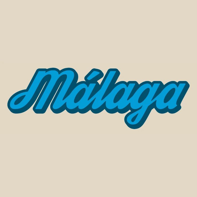 Málaga Coastal Script Blue