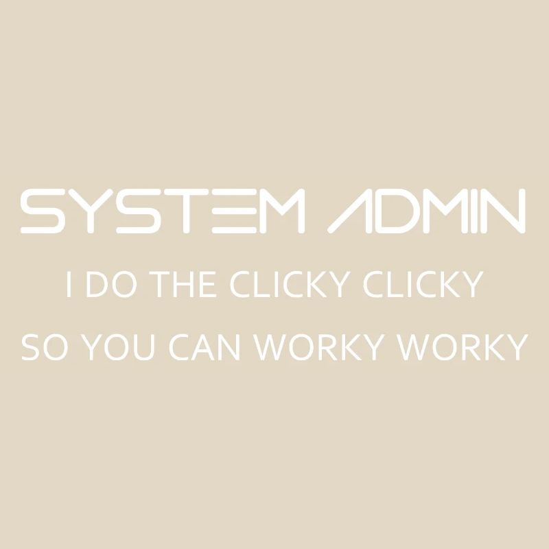 System Admin do clicky clicky en blanc