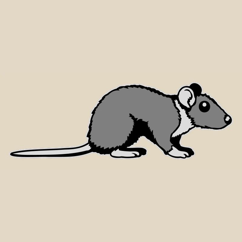 Profil secondaire de rat Mignon, bande dessinée drôle d’animal rongeur
