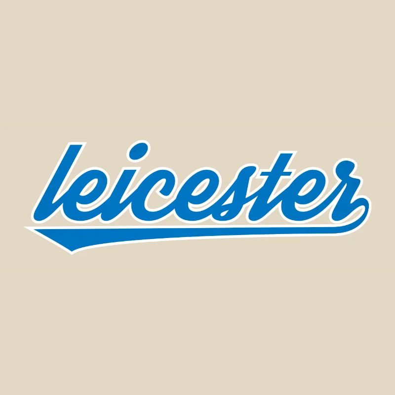 Leicester Blue Script Design