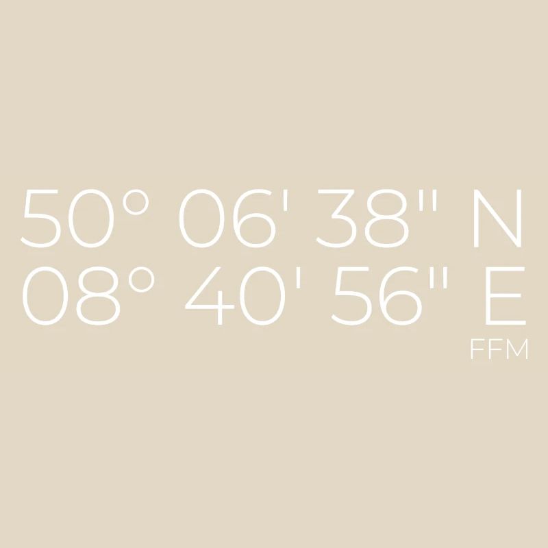 Coordinates Frankfurt am Main FFM