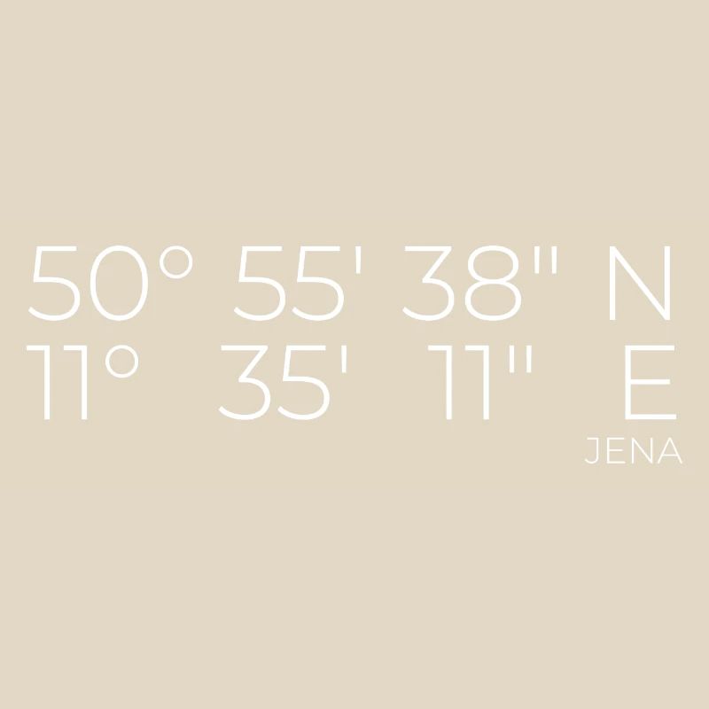 Coordinates Jena, Thuringia