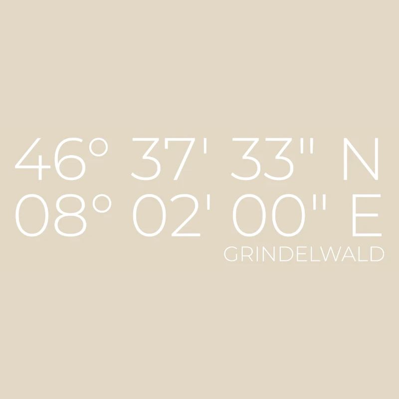 Coordinates Grindelwald, Switzerland