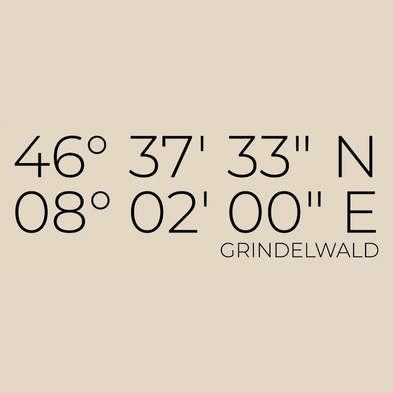 Coordinates Grindelwald, Switzerland