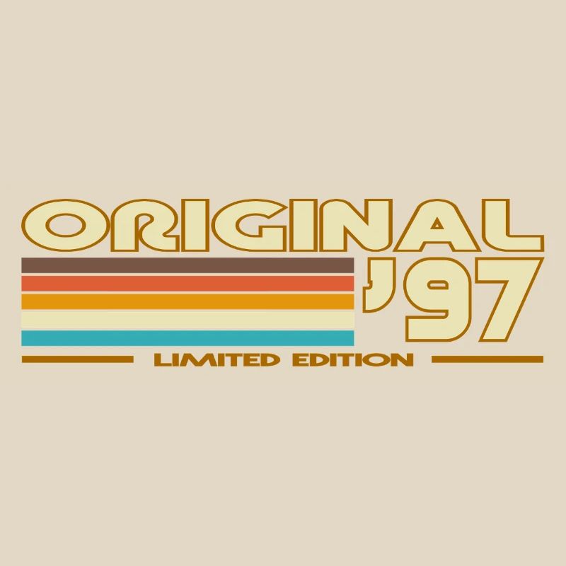 Originale 97er Retro-Pastellstreifen