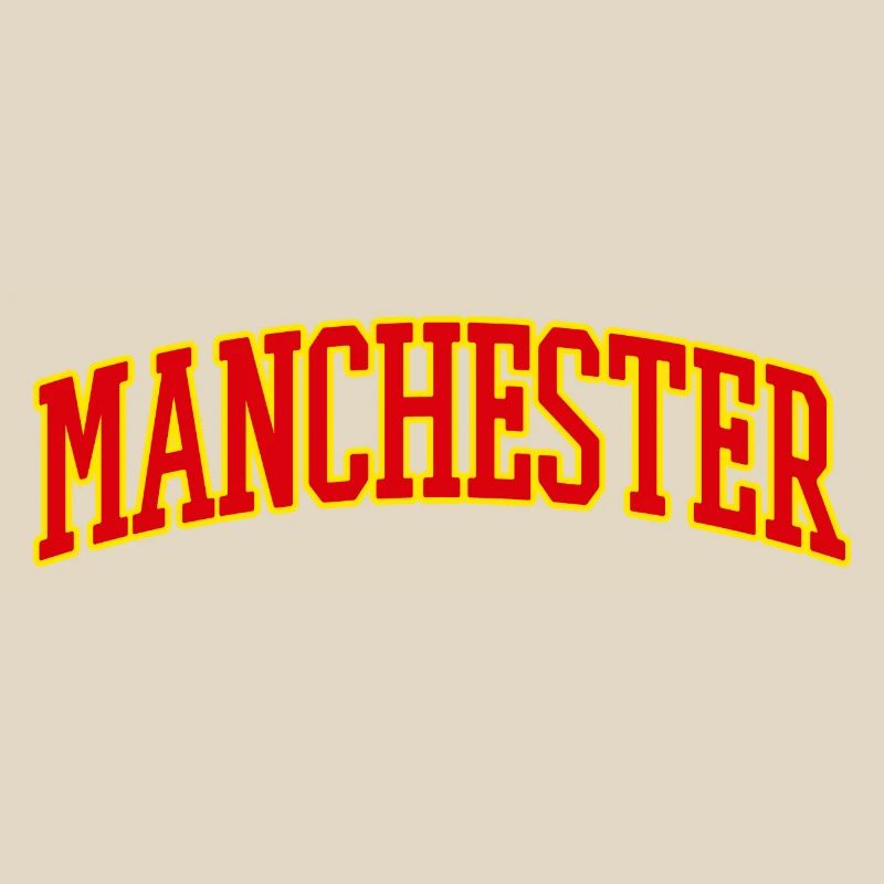 Lettrage Varsity de Manchester