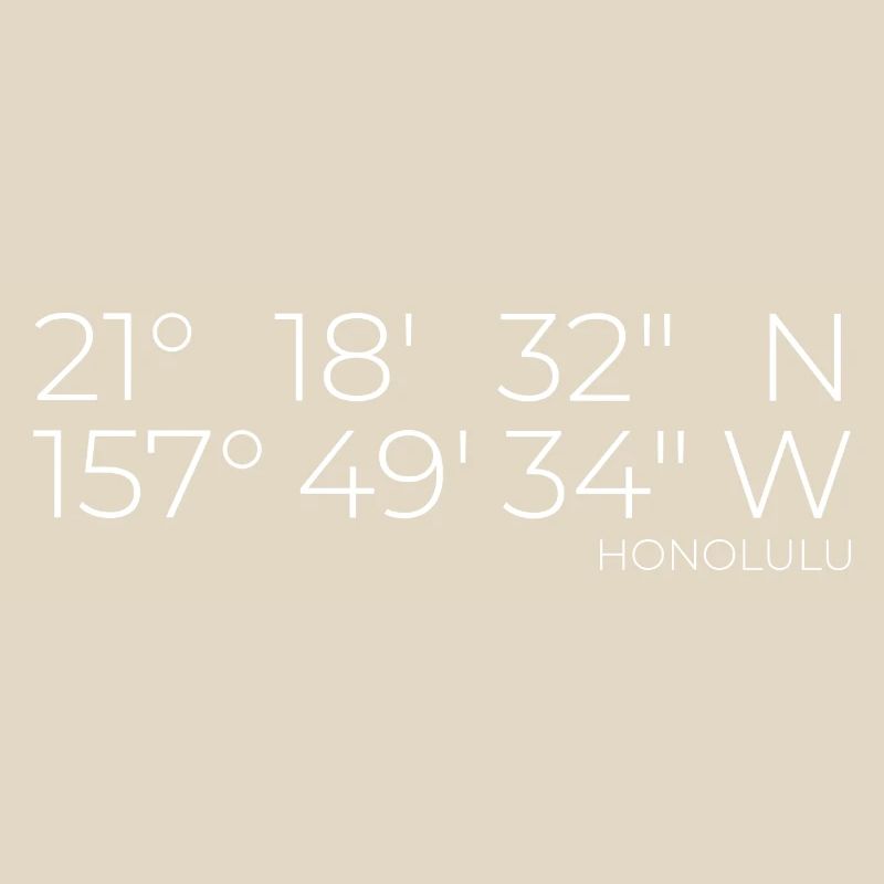 Koordinaten Honolulu Oahu Hawaii