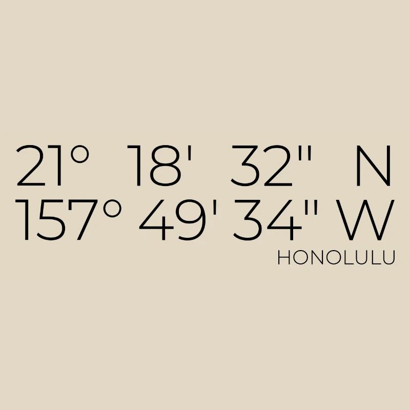 Coordinates: Honolulu, Oahu, Hawaii