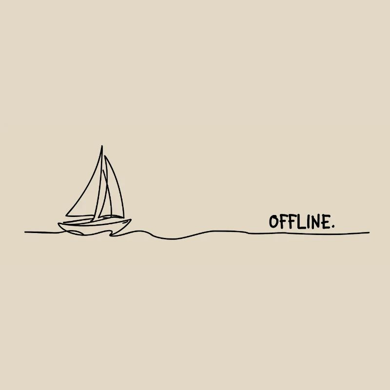 offline. Segeln Minimal Oneline Statement