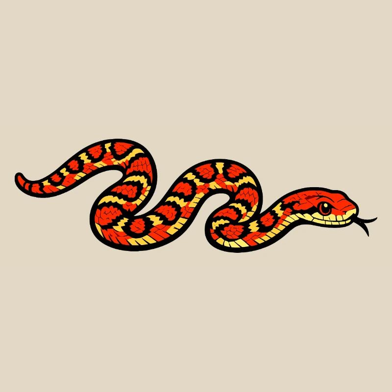 Fiery Snake Pattern