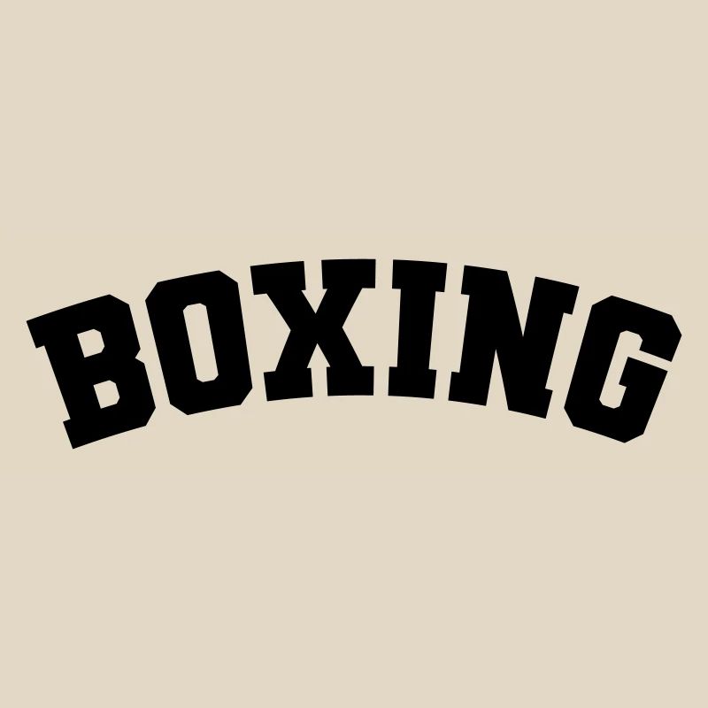 Boxe simple design lettrage